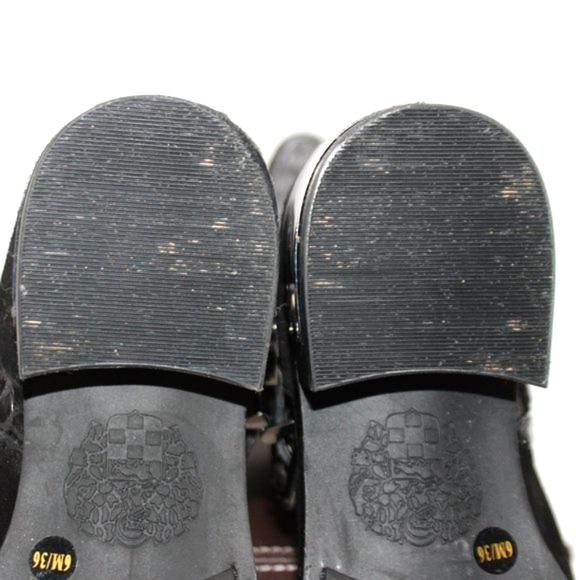 Vince Camuto Blk Leather Snakeskin Mid Calf Boots - Picture 10 of 14